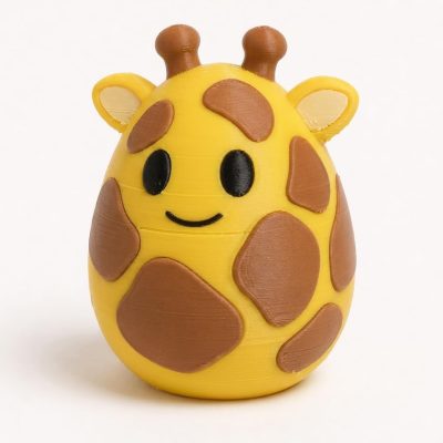 Giraffe Eggling Collectible Figurine - Unique Desk Decor for Adults – 3D Printed in Canada — 3D Printed Figurines by 3DCentral