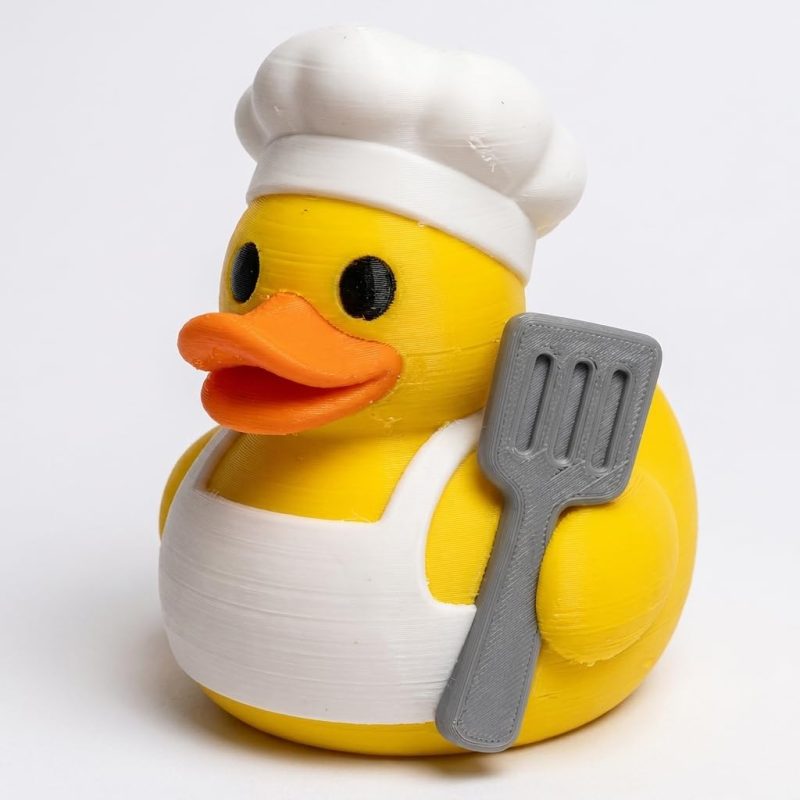 Spatula Duck Collectible Figurine - Unique Desk Decor for Adults – 3D Printed in Canada