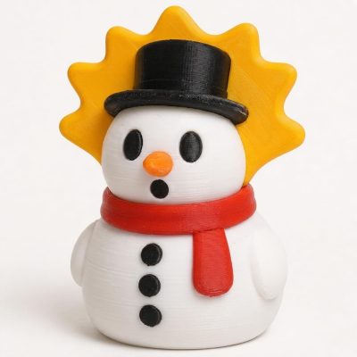 Mind-Blown Snowman Collectible Figurine - Unique Desk Decor for Adults – 3D Printed in Canada — 3D Printed Figurines by 3DCentral