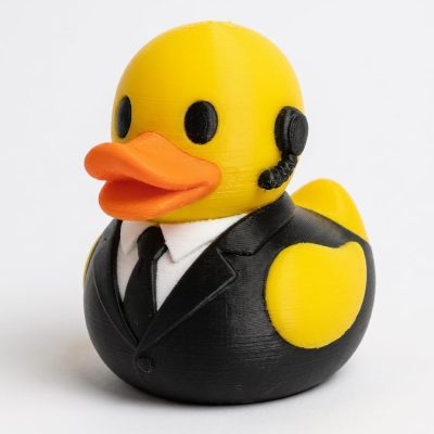 Secret Agent Duck Collectible Figurine - Unique Desk Decor for Adults – 3D Printed in Canada — 3D Printed Ducks by 3DCentral