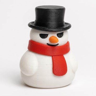 Suspicious Snowman Collectible Figurine - Unique Desk Decor for Adults – 3D Printed in Canada — 3D Printed Figurines by 3DCentral