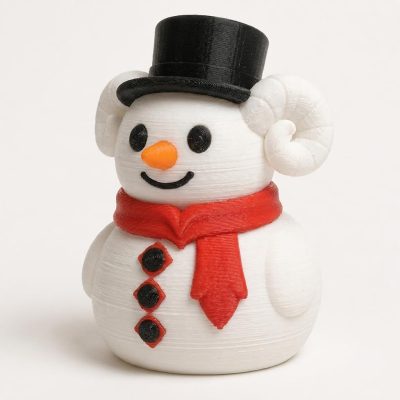 Aries Snowman Collectible Figurine - Unique Desk Decor for Adults – 3D Printed in Canada — 3D Printed Figurines by 3DCentral