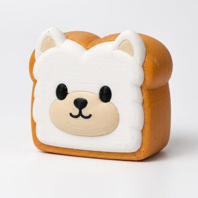 Samoyed Toast Collectible Figurine - Unique Desk Decor for Dog Lovers – 3D Printed in Canada — 3D Printed Dogs by 3DCentral