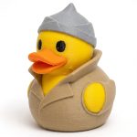 Conspiracy Theorist Duck Collectible Figurine - Unique Desk Decor for Adults – 3D Printed in Canada
