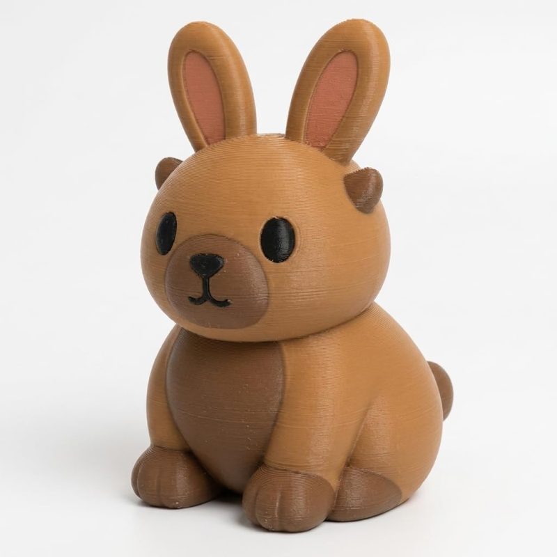 Capybara Bunny Collectible Figurine - Unique Desk Decor for Adults – 3D Printed in Canada