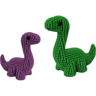 Knitted Sauropod Dinosaur Figurine – Striking Dino Shelf Decor with Yarn-Style Texture – 3D Printed in Canada — 3D Printed Dinosaurs & Prehistoric by 3DCentral