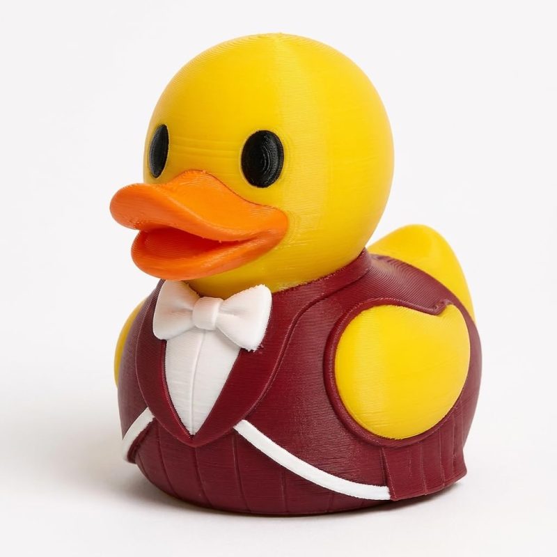 Ballroom Dancer Duck Collectible Figurine - Unique Desk Decor for Adults – 3D Printed in Canada