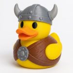 Viking Duck Collectible Figurine - Unique Desk Decor for Adults – 3D Printed in Canada