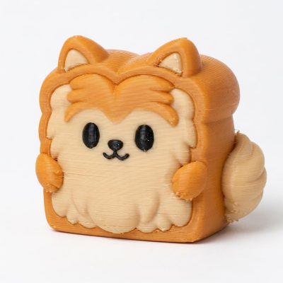 Pomeranian Toast Collectible Figurine - Unique Desk Decor for Adults – 3D Printed in Canada — 3D Printed Figurines by 3DCentral