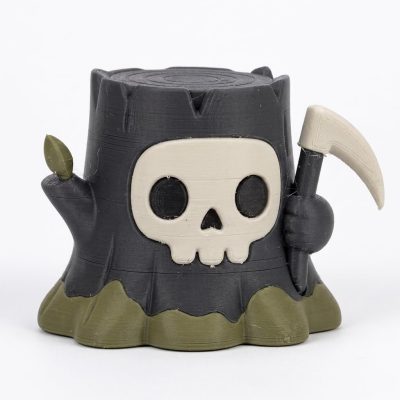 Death Tree Stump Collectible Figurine - Unique Desk Decor for Adults – 3D Printed in Canada — 3D Printed Figurines by 3DCentral