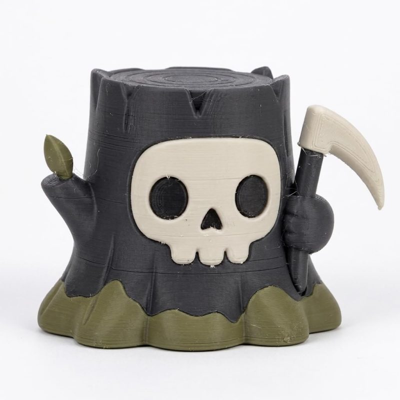 Death Tree Stump Collectible Figurine - Unique Desk Decor for Adults – 3D Printed in Canada