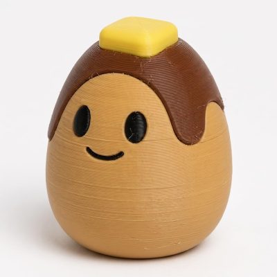 Pancake Egg Eggling Collectible Figurine - Unique Desk Decor for Adults – 3D Printed in Canada — 3D Printed Figurines by 3DCentral