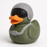 Air Force Pilot Duck Collectible Figurine - Unique Desk Decor for Adults – 3D Printed in Canada