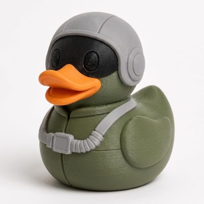Air Force Pilot Duck Collectible Figurine - Unique Desk Decor for Adults – 3D Printed in Canada — 3D Printed Ducks by 3DCentral