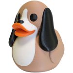 Basset Hound Duck Collectible Figurine - Unique Desk Decor for Adults – 3D Printed in Canada