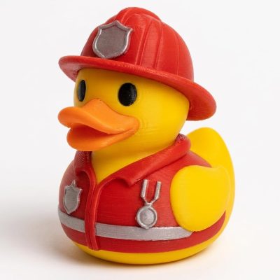 25 Year Firefighter Service Duck Collectible Figurine - Unique Desk Decor for Adults – 3D Printed in Canada — 3D Printed Ducks by 3DCentral