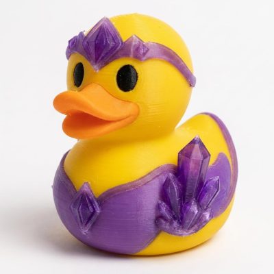 February Amethyst Duck Collectible Figurine - Unique Desk Decor for Adults – 3D Printed in Canada — 3D Printed Ducks by 3DCentral