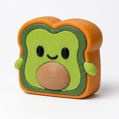 Avocado Toast Collectible Figurine - Unique Desk Decor for Adults – 3D Printed in Canada — 3D Printed Figurines by 3DCentral