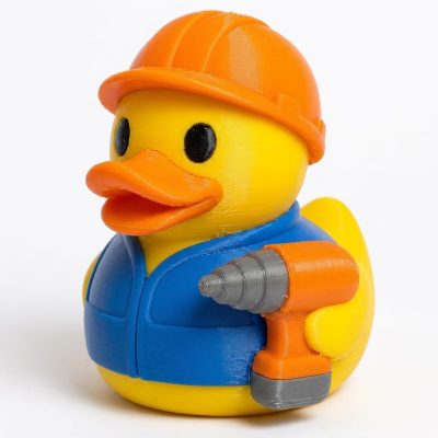 Drill Duck Collectible Figurine - Unique Desk Decor for Adults – 3D Printed in Canada — 3D Printed Ducks by 3DCentral