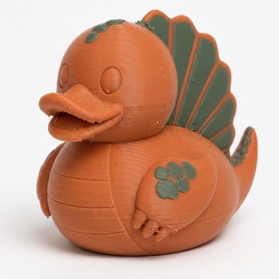 Dimetrodon Duck Collectible Figurine - Unique Desk Decor for Adults – 3D Printed in Canada — 3D Printed Dinosaurs & Prehistoric by 3DCentral
