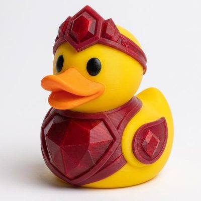 January Garnet Birthstone Duck Collectible Figurine - Unique Desk Decor for Adults – 3D Printed in Canada — 3D Printed Ducks by 3DCentral