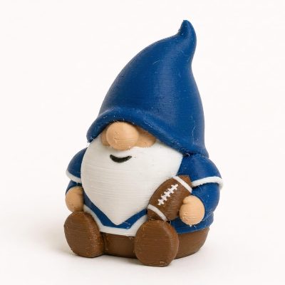 American Football Player Gnome Buddy Collectible Figurine - Unique Desk Decor for Adults – 3D Printed in Canada — 3D Printed Gnomes by 3DCentral
