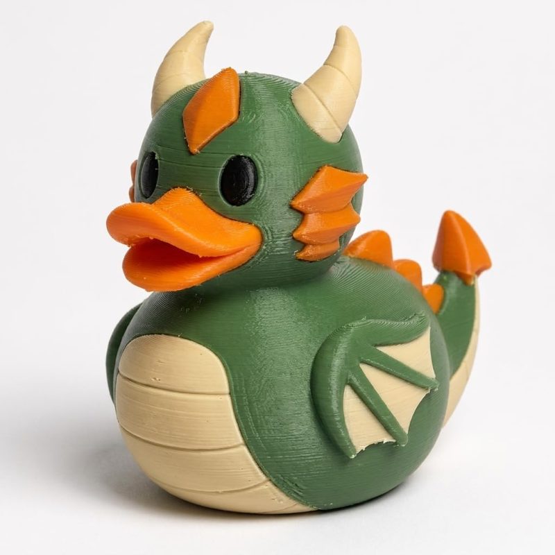 Wyvern Duck Collectible Figurine - Unique Desk Decor for Adults – 3D Printed in Canada