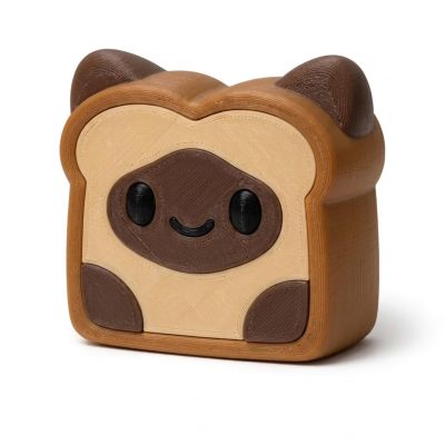 Himalayan Cat Toast Collectible Figurine - Unique Desk Decor for Adults – 3D Printed in Canada — 3D Printed Cats by 3DCentral