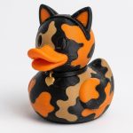 Tortie Mom Duck Collectible Figurine - Unique Desk Decor for Adults – 3D Printed in Canada