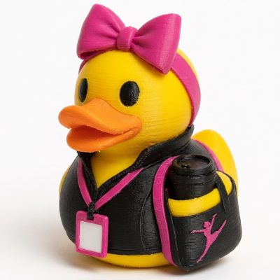 Competition Dance Parent Duck Collectible Figurine - Unique Desk Decor for Adults – 3D Printed in Canada — 3D Printed Ducks by 3DCentral