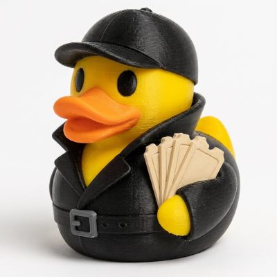 Ticket Scalper Duck Collectible Figurine - Unique Desk Decor for Adults – 3D Printed in Canada — 3D Printed Ducks by 3DCentral