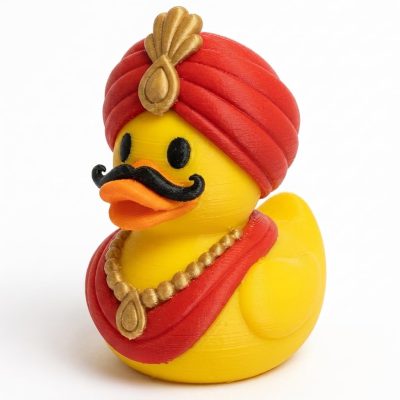 Maharaja Duck Collectible Figurine - Unique Desk Decor for Adults – 3D Printed in Canada — 3D Printed Ducks by 3DCentral