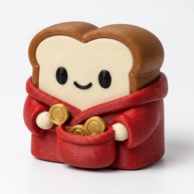 Almoner Toast Collectible Figurine - Unique Desk Decor for Adults – 3D Printed in Canada — 3D Printed Figurines by 3DCentral