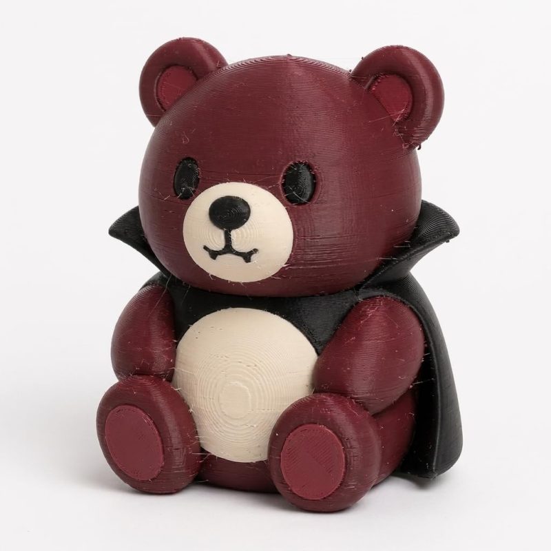 Countula Vampire Teddy Bear Cub Collectible Figurine - Unique Desk Decor for Adults – 3D Printed in Canada