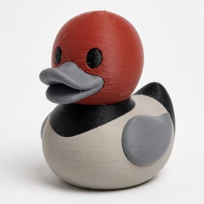 Canvasback Drake Duck Collectible Figurine - Unique Desk Decor for Adults – 3D Printed in Canada — 3D Printed Ducks by 3DCentral