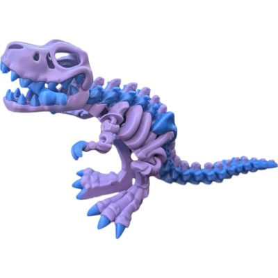 Articulated Skeleton T-Rex Figurine Nebula Beast Prehistoric Dinosaur Collectible for Teens & Adults Desk Accessory & Collectible 3D Printed in Canada — 3D Printed Dinosaurs & Prehistoric by 3DCentral
