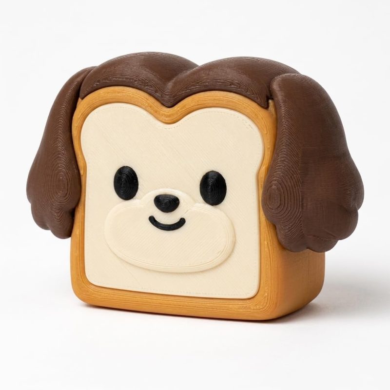 Cocker Spaniel Toast Collectible Figurine - Unique Desk Decor for Adults – 3D Printed in Canada