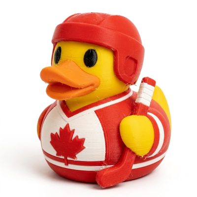 Team Canada Duck Collectible Figurine - Unique Desk Decor for Adults – 3D Printed in Canada — 3D Printed Ducks by 3DCentral