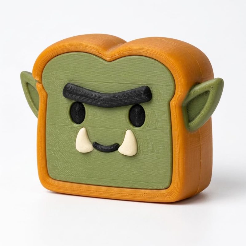 Orc Toast Collectible Figurine - Unique Desk Decor for Adults – 3D Printed in Canada
