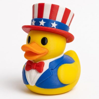 Uncle Sam Duck Collectible Figurine - Unique Desk Decor for Adults – 3D Printed in Canada — 3D Printed Ducks by 3DCentral