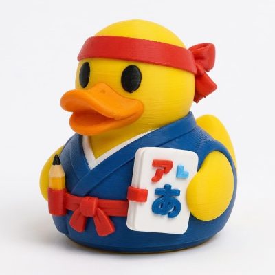 Japanese Learner Duck Collectible Figurine - Unique Desk Decor for Adults – 3D Printed in Canada — 3D Printed Ducks by 3DCentral