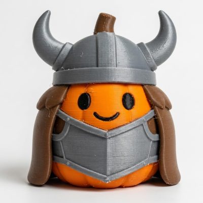 Viking Berserker Pumpkin Collectible Figurine - Unique Desk Decor for Adults – 3D Printed in Canada — 3D Printed Seasonal by 3DCentral