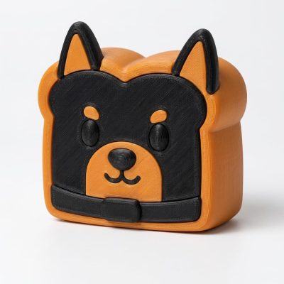 Playful Doberman Toast Collectible Figurine - Unique Desk Decor for Adults – 3D Printed in Canada — 3D Printed Figurines by 3DCentral