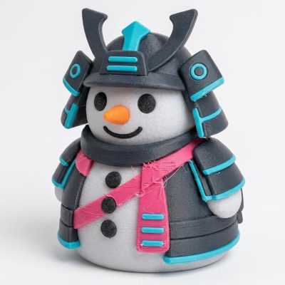 Neon Street Samurai Collectible Figurine - Unique Desk Decor for Adults – 3D Printed in Canada — 3D Printed Figurines by 3DCentral