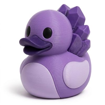 Amethyst Cluster Duck Collectible Figurine - Unique Desk Decor for Adults – 3D Printed in Canada — 3D Printed Ducks by 3DCentral