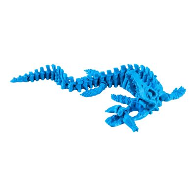 Articulated Mosasaurus Skeleton Figurine for Adults – Poseable Prehistoric Sea Reptile Fossil – Dinosaur-Era Gothic Halloween Desk Decor – 3D Printed in Canada — 3D Printed Dinosaurs & Prehistoric by 3DCentral