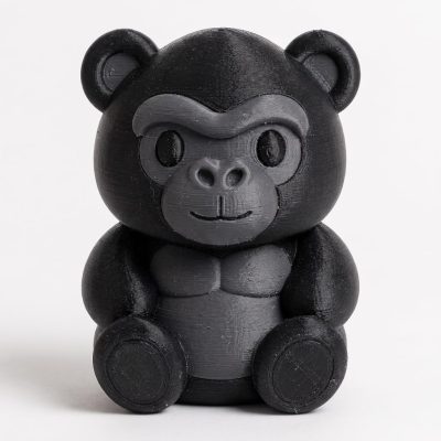 Gorilla Teddy Bear Cub Collectible Figurine - Unique Desk Decor for Adults – 3D Printed in Canada — 3D Printed Bears by 3DCentral