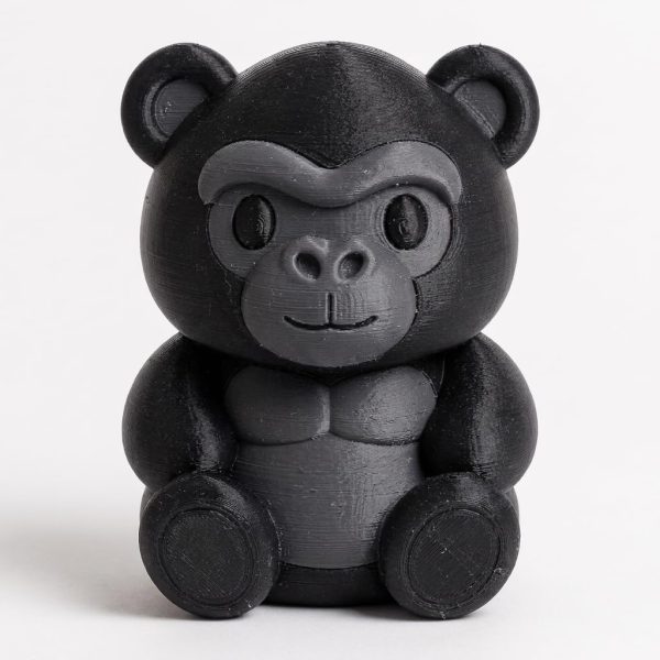 Gorilla Teddy Bear Cub Collectible Figurine - Unique Desk Decor for Adults – 3D Printed in Canada - 3D printed collectible