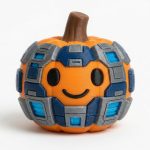 Greeble Pumpkin Collectible Figurine - Unique Desk Decor for Adults – 3D Printed in Canada