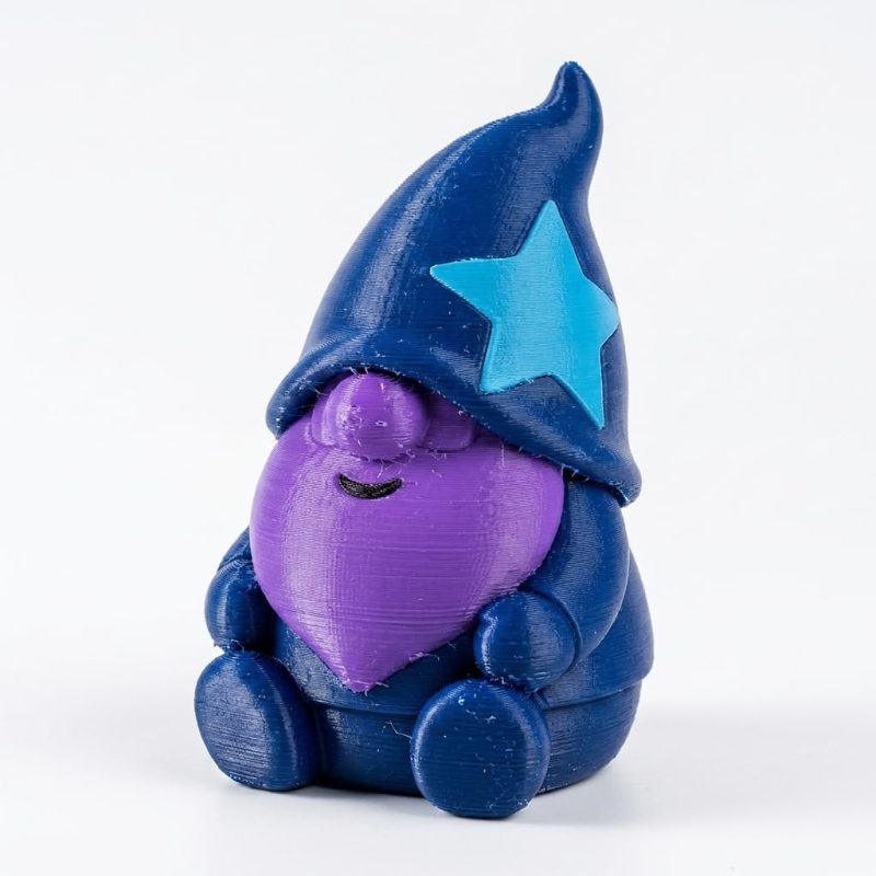 Galaxy Gnome Buddy Collectible Figurine - Unique Desk Decor for Adults – 3D Printed in Canada